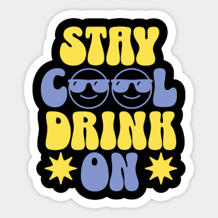 Stay Cool Summer themed design Sticker